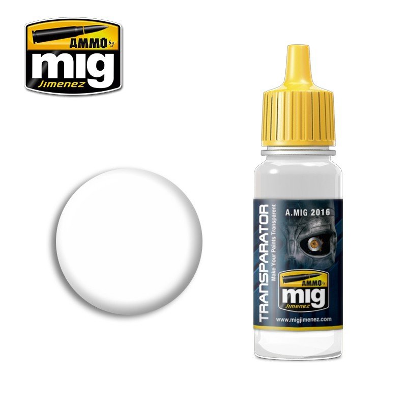 Munitions de Mig Jimenez 2016 Transparateur 17ml