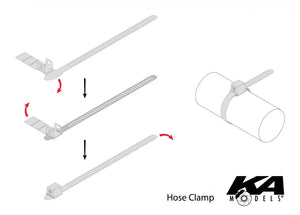 KA Models KA-12002 HOSE CLAMP ( zaciski do węży )1/12 – zdjęcie 2