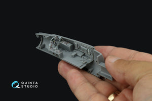 Intérieur imprimé en 3D et coloré sur papier décalcomanie Quinta Studio QD72079 F-15C Early/F-15A/F-15J early (GWH) 1/72 – imagen 8