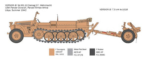 Italeri 6595 Sd. Kfz. 10 Demag D7 avec canon de 7,5 cm leIG 18 et équipage au 1/35 – Bild 5