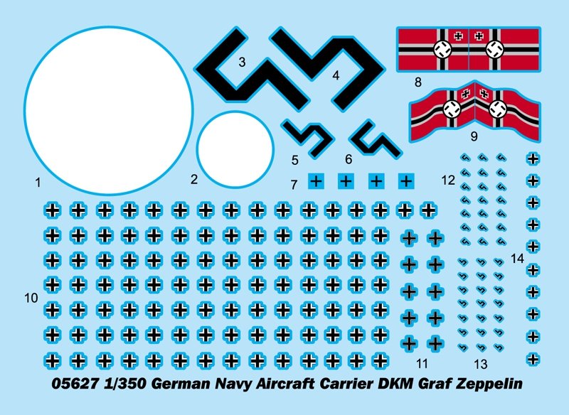 Trumpeter 05627 Porte-avions de la marine allemande DKM Graf Zeppelin 1/350 – image 4