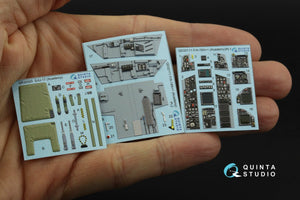 Intérieur imprimé en 3D et coloré sur papier décalcomanie Quinta Studio QD32111 F/A-18A++ (Academy) 1/32 – imagen 2