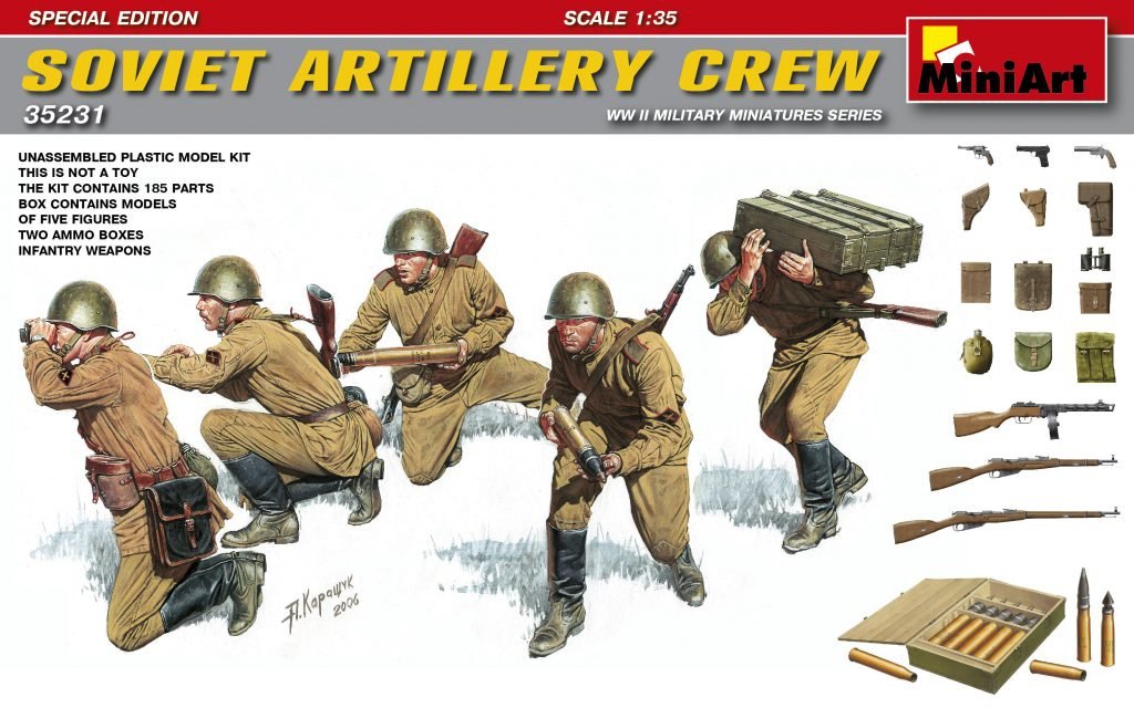MiniArt 35231 ÉQUIPAGE D'ARTILLERIE SOVIÉTIQUE. ÉDITION SPÉCIALE 1/35 