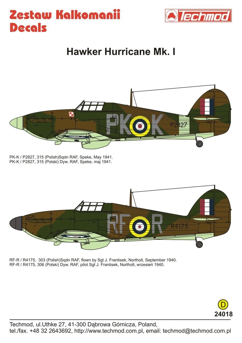 Techmod 24018 Hawker Hurricane Mk.Ic 1/24 – Bild 2