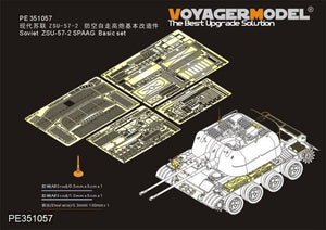 Voyager modèle PE351057 soviétique ZSU-57-2 SPAAG ensemble de base pour Takom 1/35