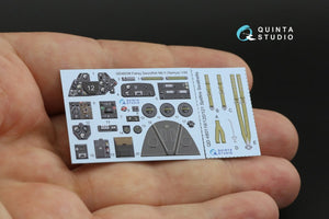 Intérieur imprimé en 3D et coloré sur papier décalcomanie Quinta Studio QD48256 Swordfish Mk.II (Tamiya) 1/48 – immagine 10