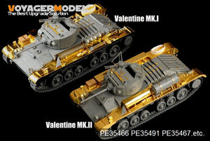 Maquette Voyager PE35491 Char d&amp;#39;infanterie britannique Valentine Mk.II de la Seconde Guerre mondiale (modèle de base) pour AFV CLUB 35185, échelle 1/35 – image 11