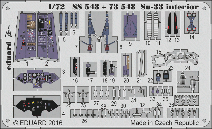 Eduard 73548 Su-33 TROMPETTE 1/72