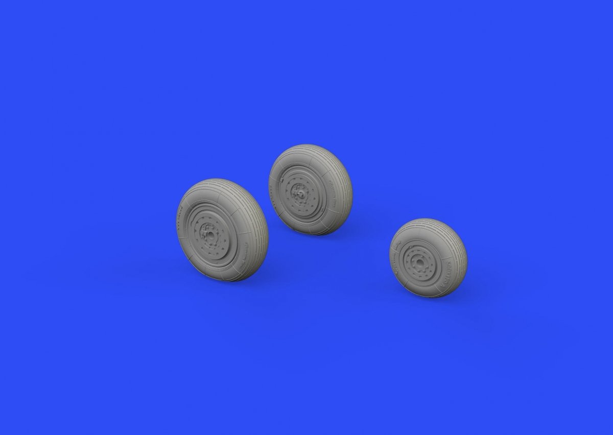 Eduard 648592 MiG-19 wheels 1/48 EDUARD, TRUMPETER – zdjęcie 2