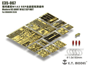 ET Modèle E35-067 Char de combat principal M1A2 SEP de l&amp;#39;armée américaine moderne (pour DRAGON 3536) (1/35)