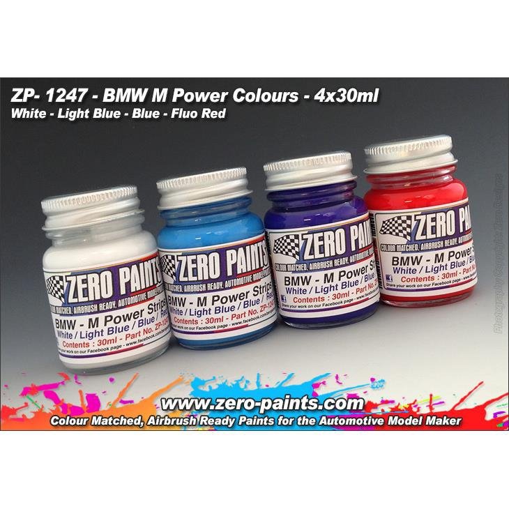 Peintures Zero Paints ZP-1247 BMW M Power Colors 4x30ml
