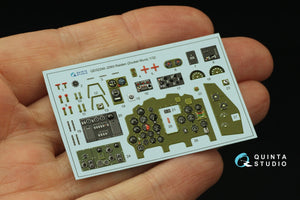 Intérieur imprimé en 3D et coloré sur papier décalcomanie Quinta Studio QD32240 Mitsubishi J2M3 Raiden (Zoukei Mura) 1/32 – image 4