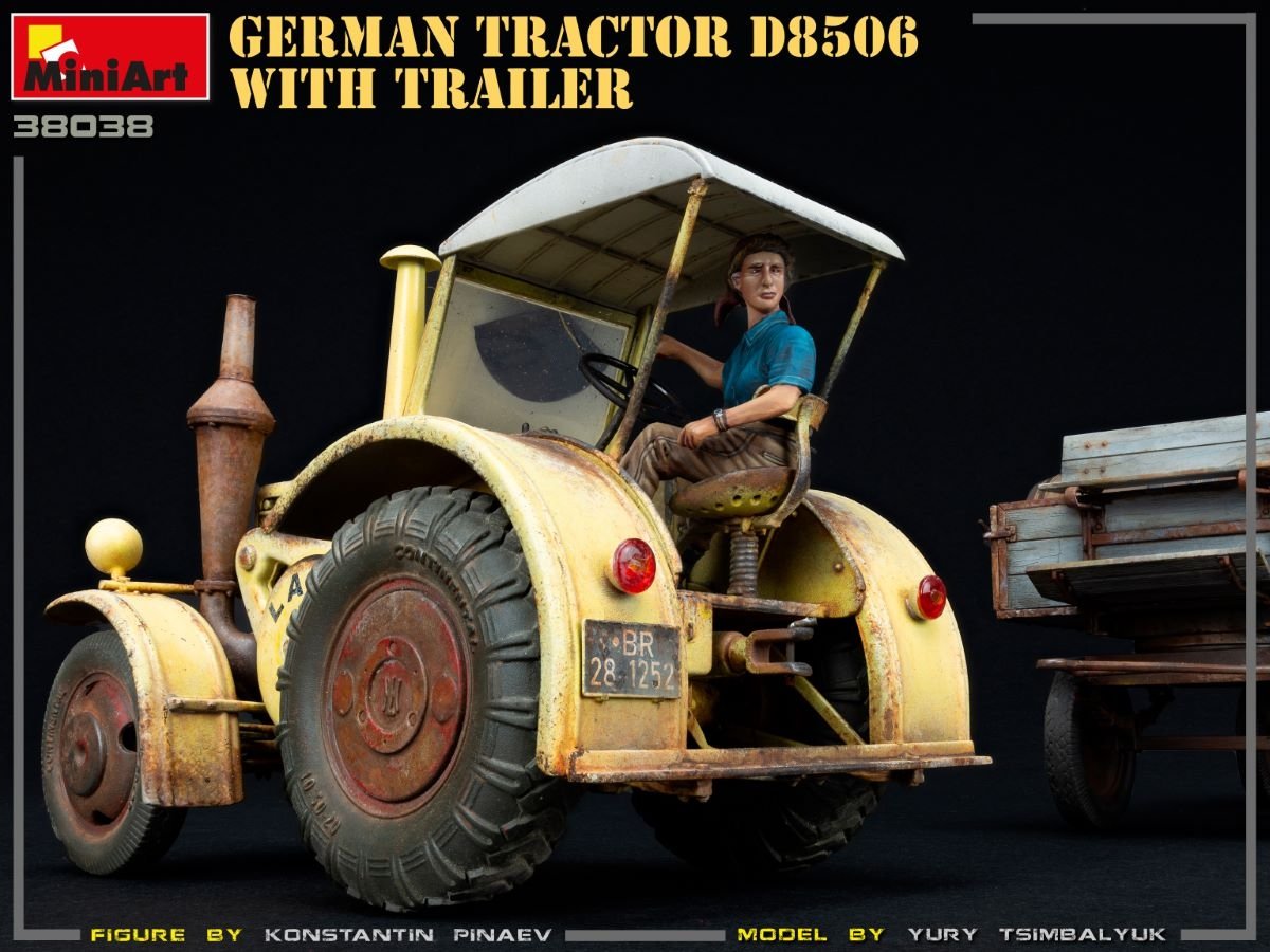 MiniArt 38038 Tracteur allemand D8506 avec remorque 1/35 – image 9