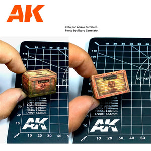 AK Interactive AK8230 BOÎTE EN BOIS DÉCOUPÉE AU LASER 004 RISQUE BIOLOGIQUE (3 UNITÉS) 1/35 – Bild 6