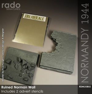 RADO Miniatures RDM35B02 Mur normand en ruine 1/35 – immagine 4