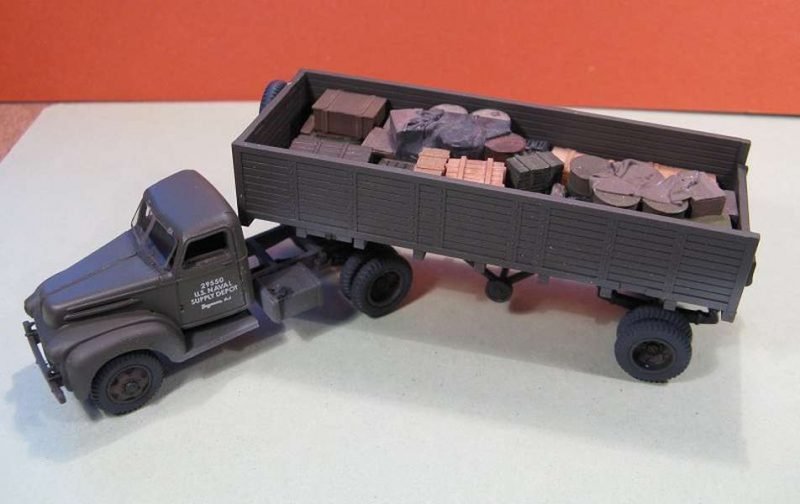 Tracteur Ford G8TA avec semi-remorque PST 72065, échelle 1/72 – image 2