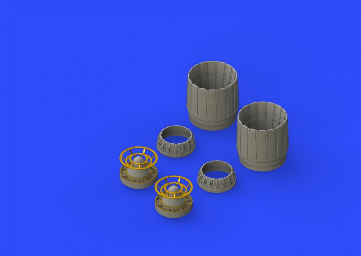 Eduard 648314 Buses d&amp;#39;échappement F-4J ZOUKEI MURA 1/48 – image 2