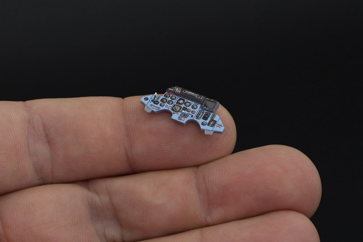 Intérieur imprimé en 3D et coloré sur papier décalcomanie Quinta Studio QD48203 Su-27 (Hobby Boss) 1/48 – image 3