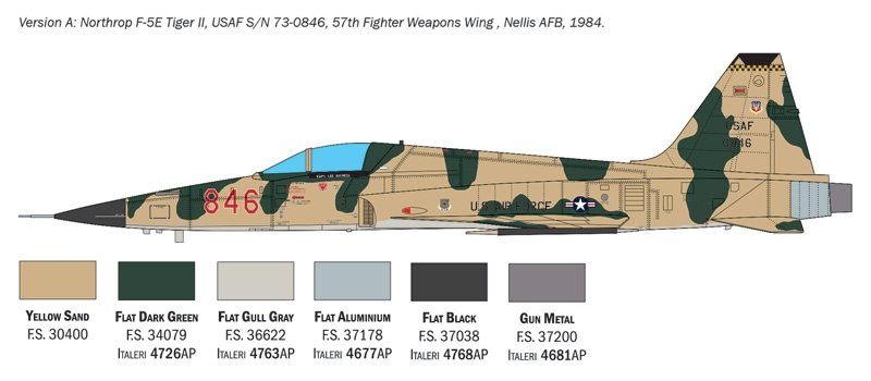 Italeri 2827 F-5E Tiger II 1/48 – immagine 4