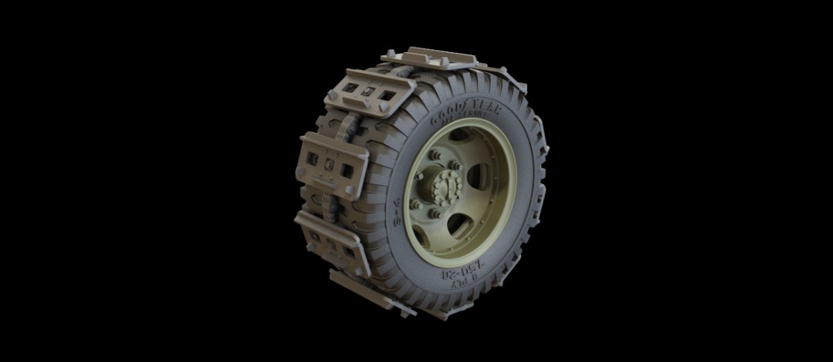 Panzer Art RE35-448 Roues Studebacker avec chenilles à boue 1/35 – Bild 2