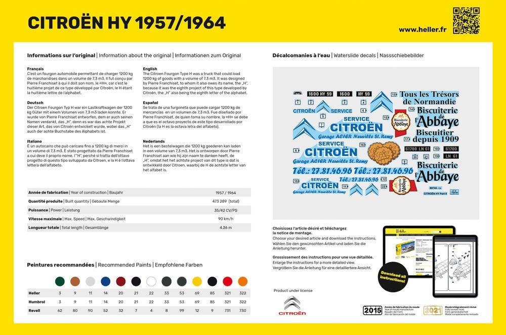 Heller 80744 Citroën HY 1957/1964 Service Citroën 1/24 – immagine 2