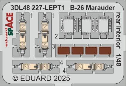 Eduard 3DL48227 B-26 Marauder intérieur arrière SPACE ICM 1/48 – Bild 4