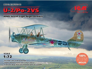 ICM 72243 U-2 / Po-2VS Bombardier léger de nuit soviétique de la Seconde Guerre mondiale, échelle 1/72