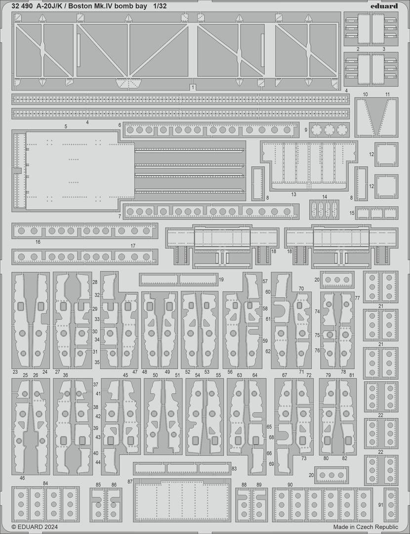 Eduard 32490 A-20J/K/Boston Mk. IV soute à bombes HONG KONG MODELS 1/32