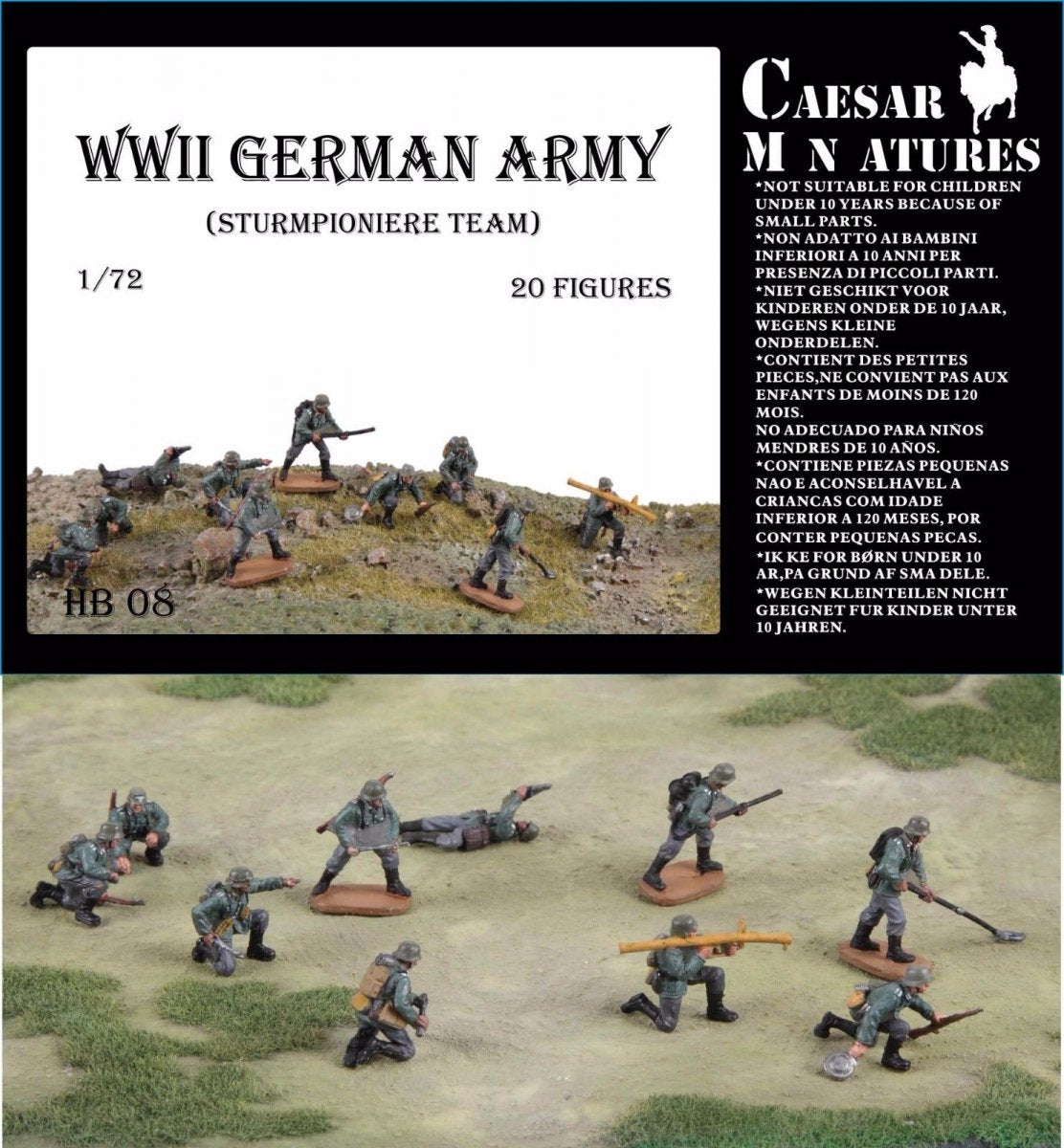 Caesar Miniatures HB08 STURMPIONIER ARMÉE ALLEMANDE SECONDE GUERRE MONDIALE (1/72) – Bild 2