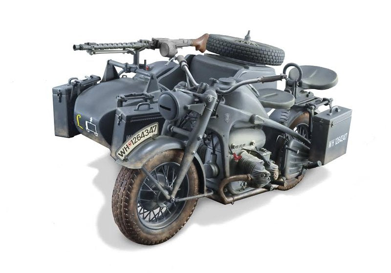 Italeri 7406 ZUNDAPP KS 750 avec side-car 1/9 – immagine 2
