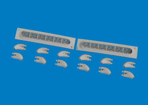 Eduard 6481060 P-40 pots d&amp;#39;échappement arrondis - Impression Eduard 1/48 – image 4