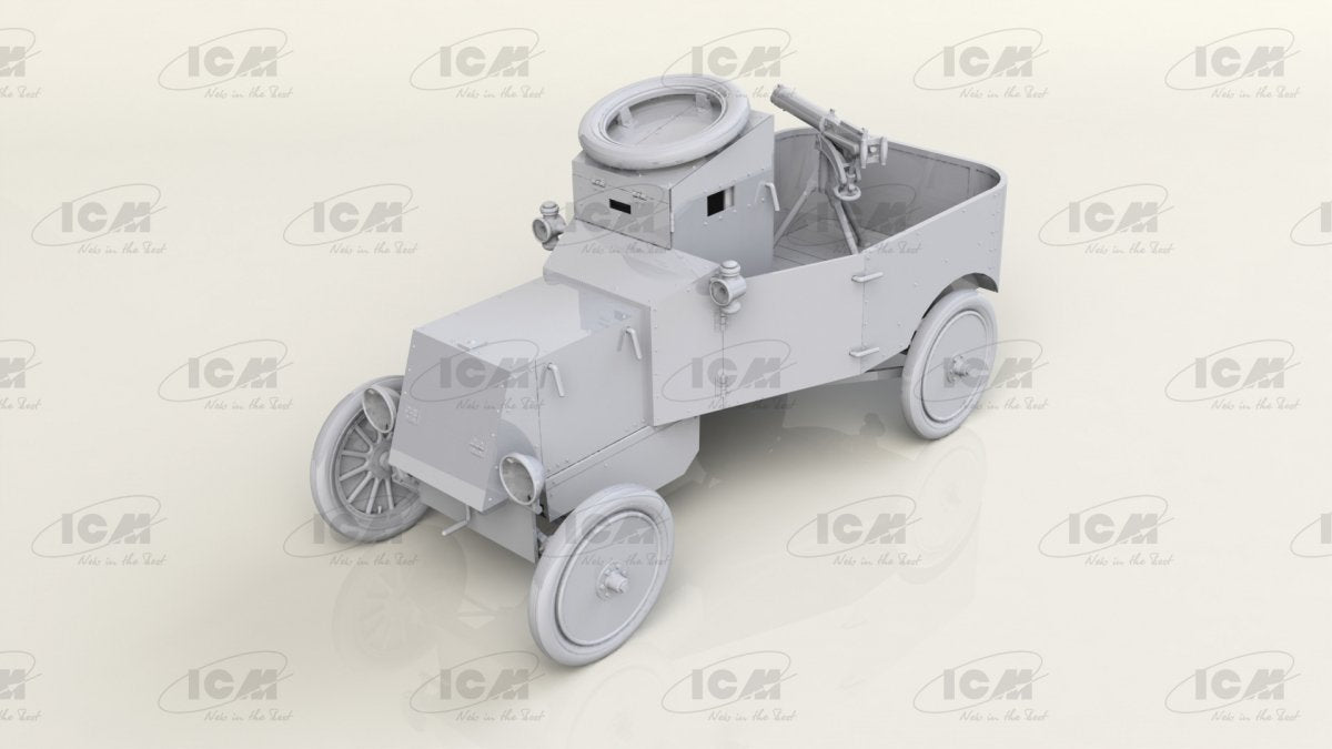 Voiture blindée ICM 35670 Modèle T RNAS avec équipage de char britannique de la Première Guerre mondiale, échelle 1/35 – immagine 7