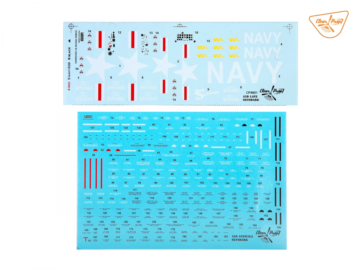 Propulseur transparent ! Kit avancé CP4801 A2D-1 Skyshark ADVANCED au 1/48 – immagine 5