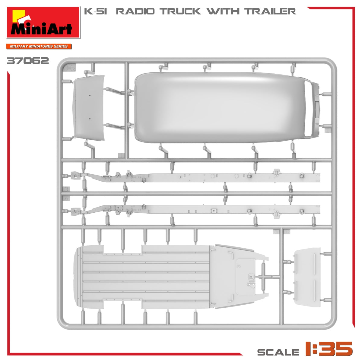 Miniart 37062 K-51 CAMION RADIO AVEC REMORQUE 1/35 – image 16