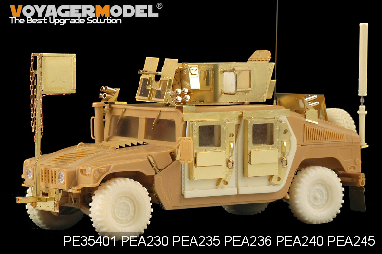 Modèle Voyager PEA245 Famille HUMVEE/DUMVEE moderne Roues Super Swaper avec roue de secours (GP) 1/35 – imagen 6