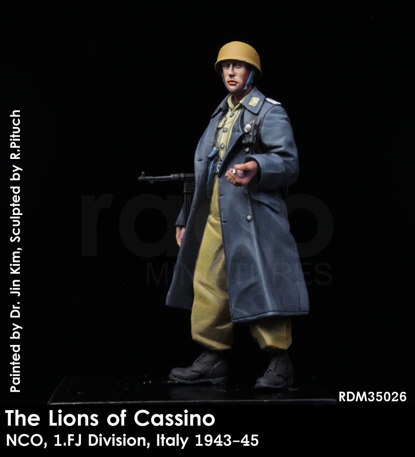 RADO Miniatures RDM35026 Les Lions de Cassino/Sous-officier, 1re division FJ, (1943-45) 1/35