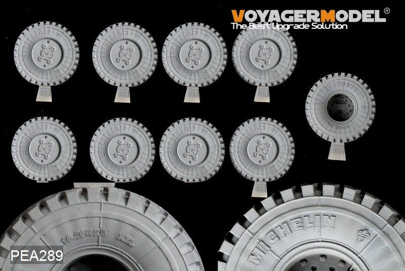 Roues de route Voyager Model PEA289 M1070 de l&amp;#39;armée américaine moderne (9 pièces) (Pour Hobby Boss) 1/35 – image 2