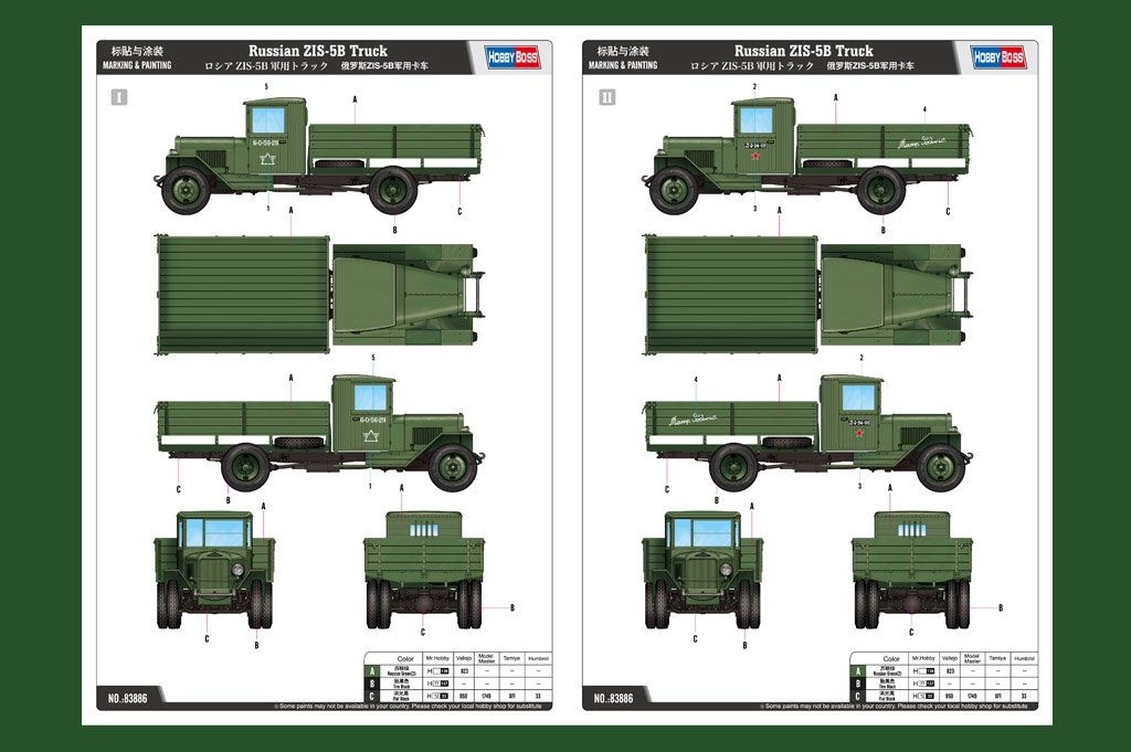 Camion russe ZIS-5B Hobby Boss 83886, échelle 1/35 – image 3