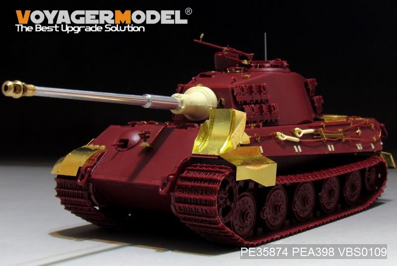 Maquette Voyager PE35874 Char King Tiger allemand de la Seconde Guerre mondiale (tourelle Hensehel) pour MENG 1/35 – Bild 6