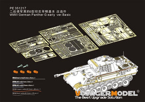 Maquette Voyager PE351217 Panther G allemand de la Seconde Guerre mondiale, version de base (pour MENG TS-052) 1/35