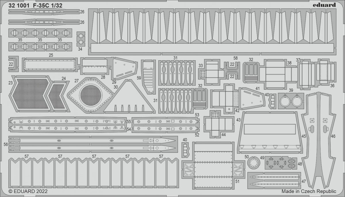 Eduard BIG33147 F-35C TRUMPETER 1/32 – Bild 5