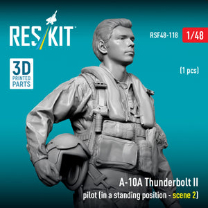 RESKIT RSF48-0118 A-10A Thunderbolt II pilot (in a standing position - scene 2) (1 pcs) (3D Printed) 1/48