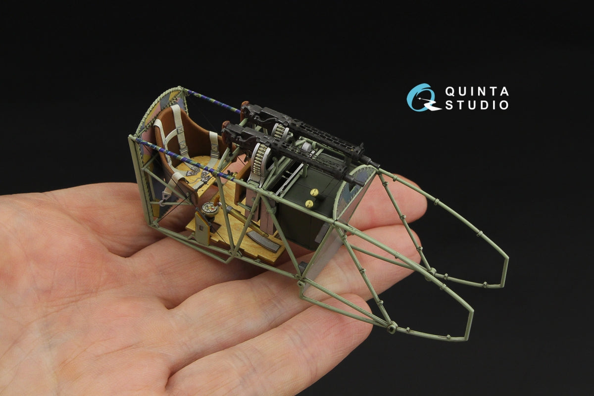 Intérieur imprimé en 3D et coloré pour Fokker D.VII (Wingnut Wings) - Quinta Studio QD32239, échelle 1/32 – Bild 8