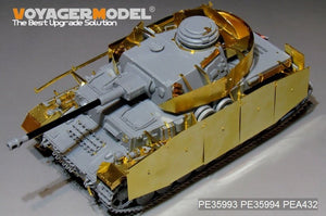 Voyager modèle PEA432 WWII allemand Pz.Kpfw.IV Ausf.G (LateProduction) Schurzen (pour Border 35001) 1/35 – immagine 3