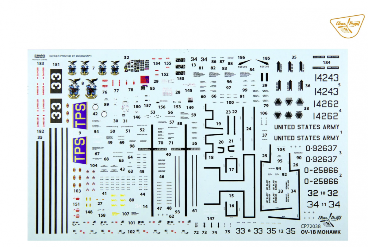 Clear Prop! CP72038 OV-1B Mohawk « École de pilotage » KIT AVANCÉ 1/72  – image 8