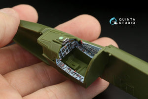 Intérieur imprimé en 3D et coloré sur papier décalcomanie Quinta Studio QDS-48249 Su-25 (Zvezda) 1/48  – image 4