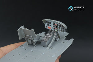 Intérieur imprimé en 3D et coloré pour UH-1B (Trumpeter) de Quinta Studio QDS-35158 (petite version) à l&amp;#39;échelle 1/35 – Bild 8