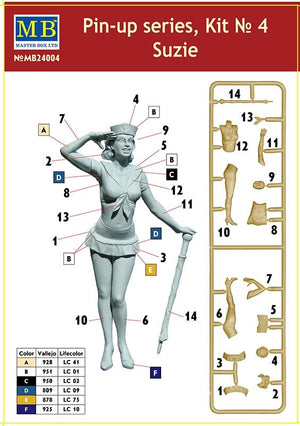 Kit Master Box 24004 série Pin-up n° 4 Suzie 1/24 – Bild 4