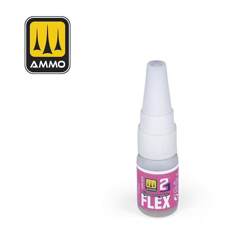 Colle cyanoacrylate flexible Ammo by Mig 8232, 10 g