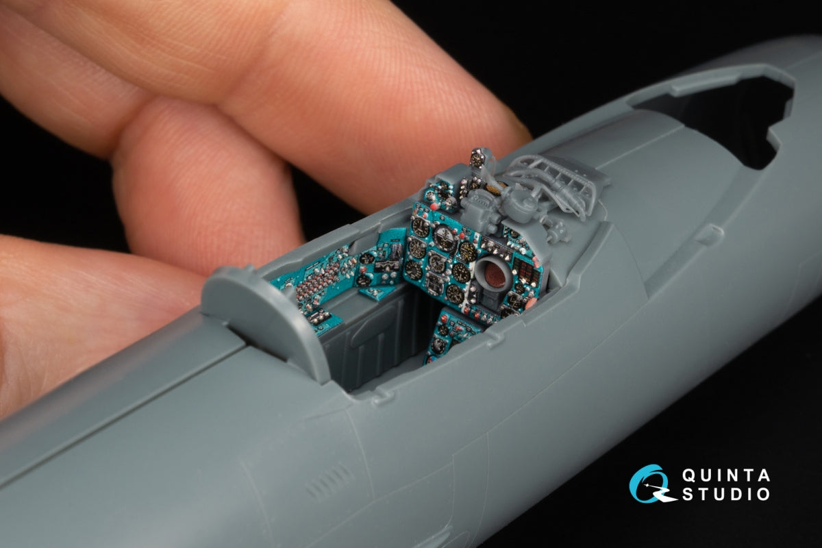 Quinta Studio QD+48577 MiG-21MF Fishbed-J (usine de Moscou) Intérieur imprimé en 3D et coloré sur papier décalcomanie (Eduard) (avec pièces en résine imprimées en 3D) 1/48 – Bild 10